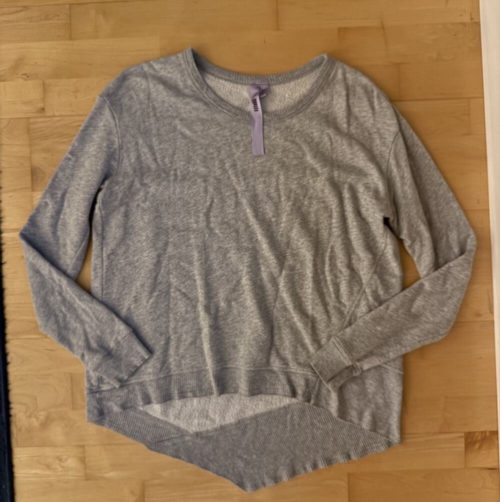 Wilt 100% cotton tie back long sleeve pullover sweatshirt size XS